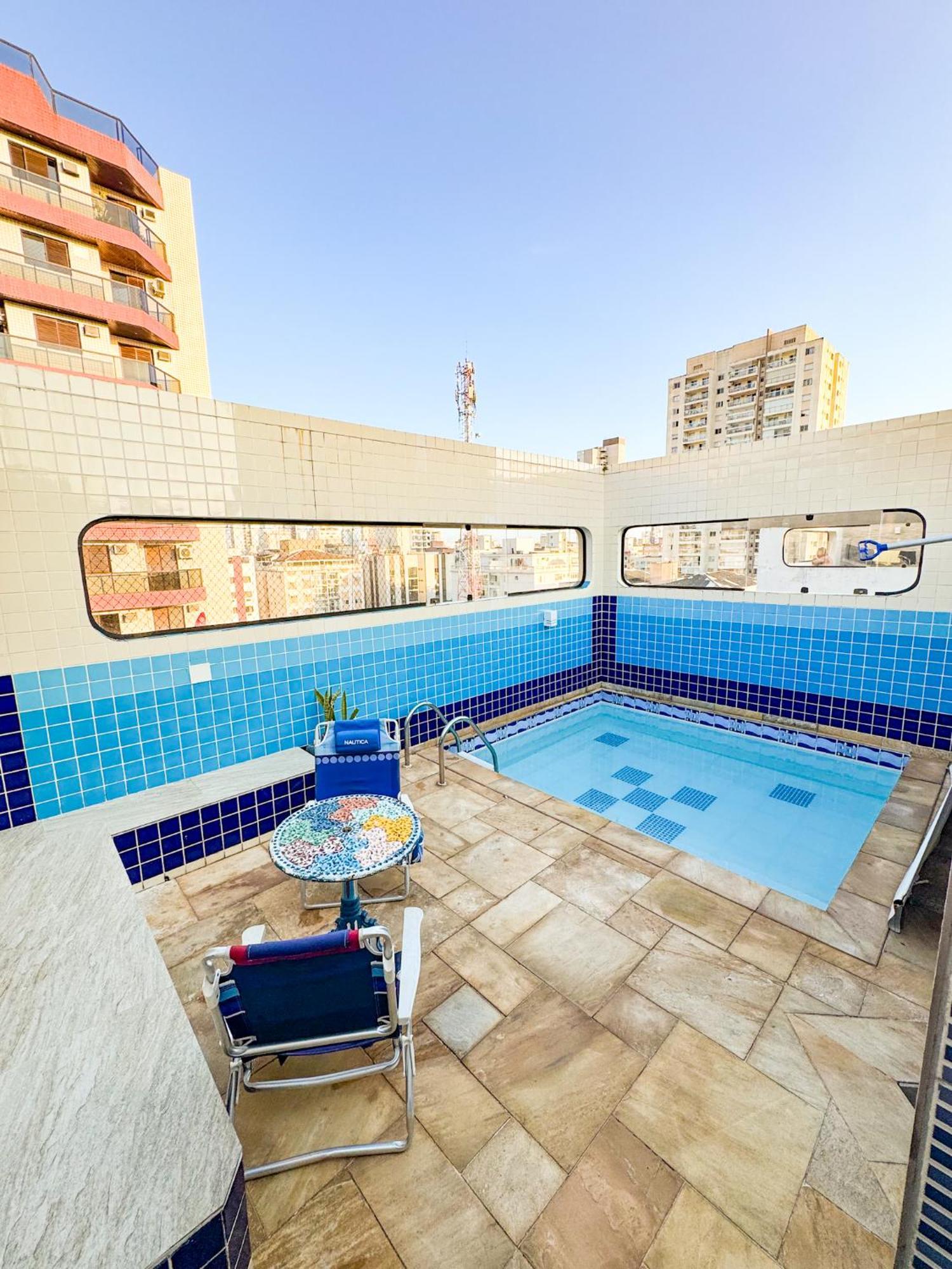 Cobertura 51 De 3 Quartos Com Piscina E Churrasqueira Privativa Guarujá Eksteriør billede
